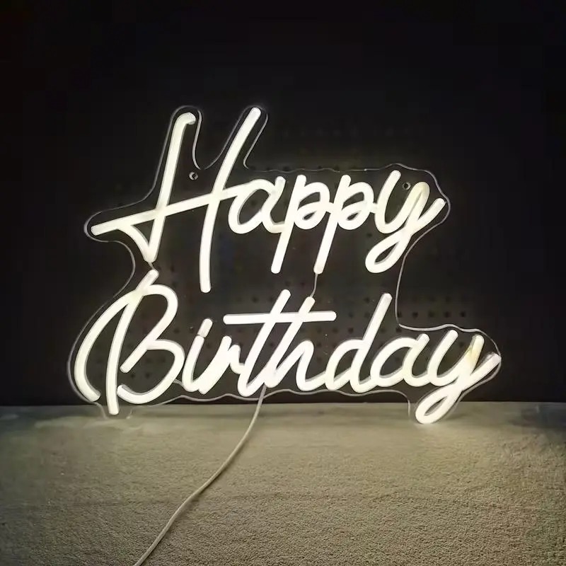 LED Neon Sign "Let's Party" and "Happy Birthday"  - Image 3