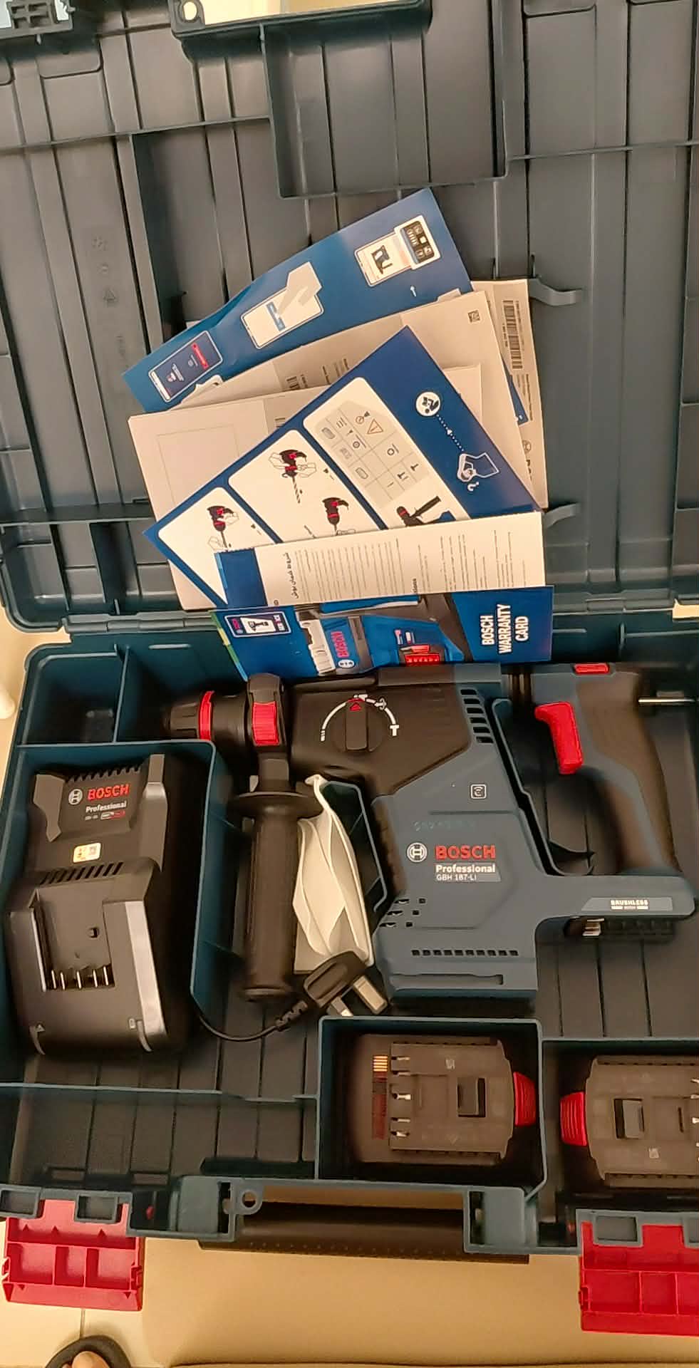 Cordless Bosh Drill Rorary Hammer Machine GBH 187Li - Image 2