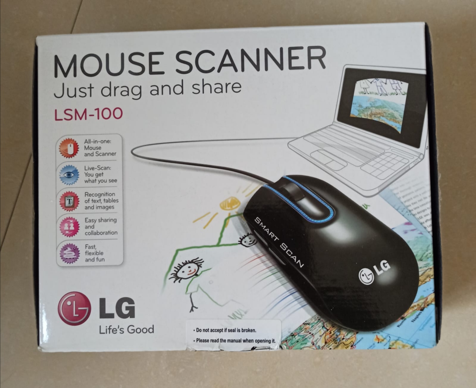 LG Mouse Scanner Model No : LSM-100 - Image 1