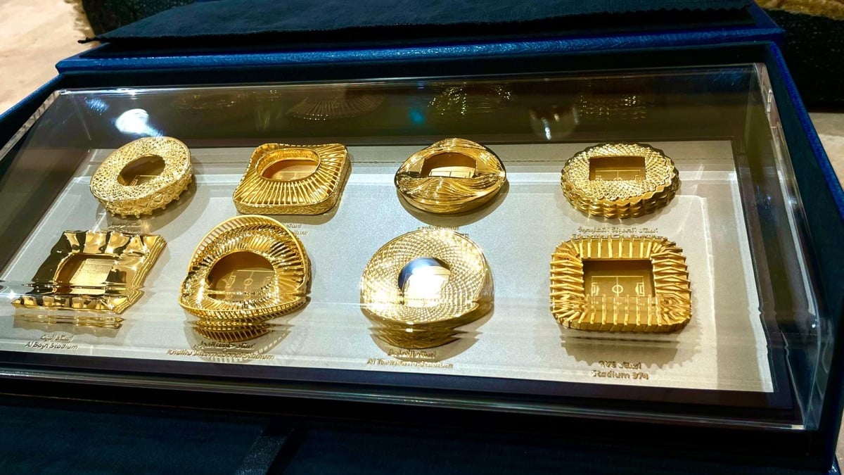 Qatar 8 stadiums Gold plate set - Image 8