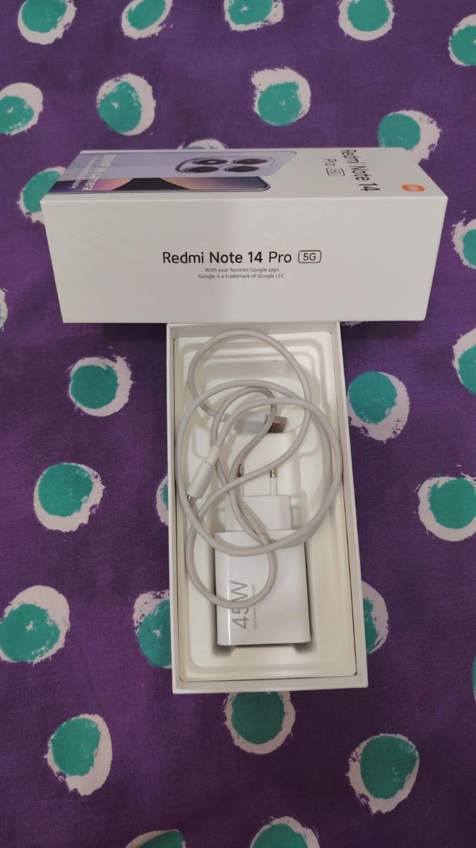 Note 14 Pro 5G, Very Fast120HTZ Response, Curved AMOLED display , Complete box - Image 9