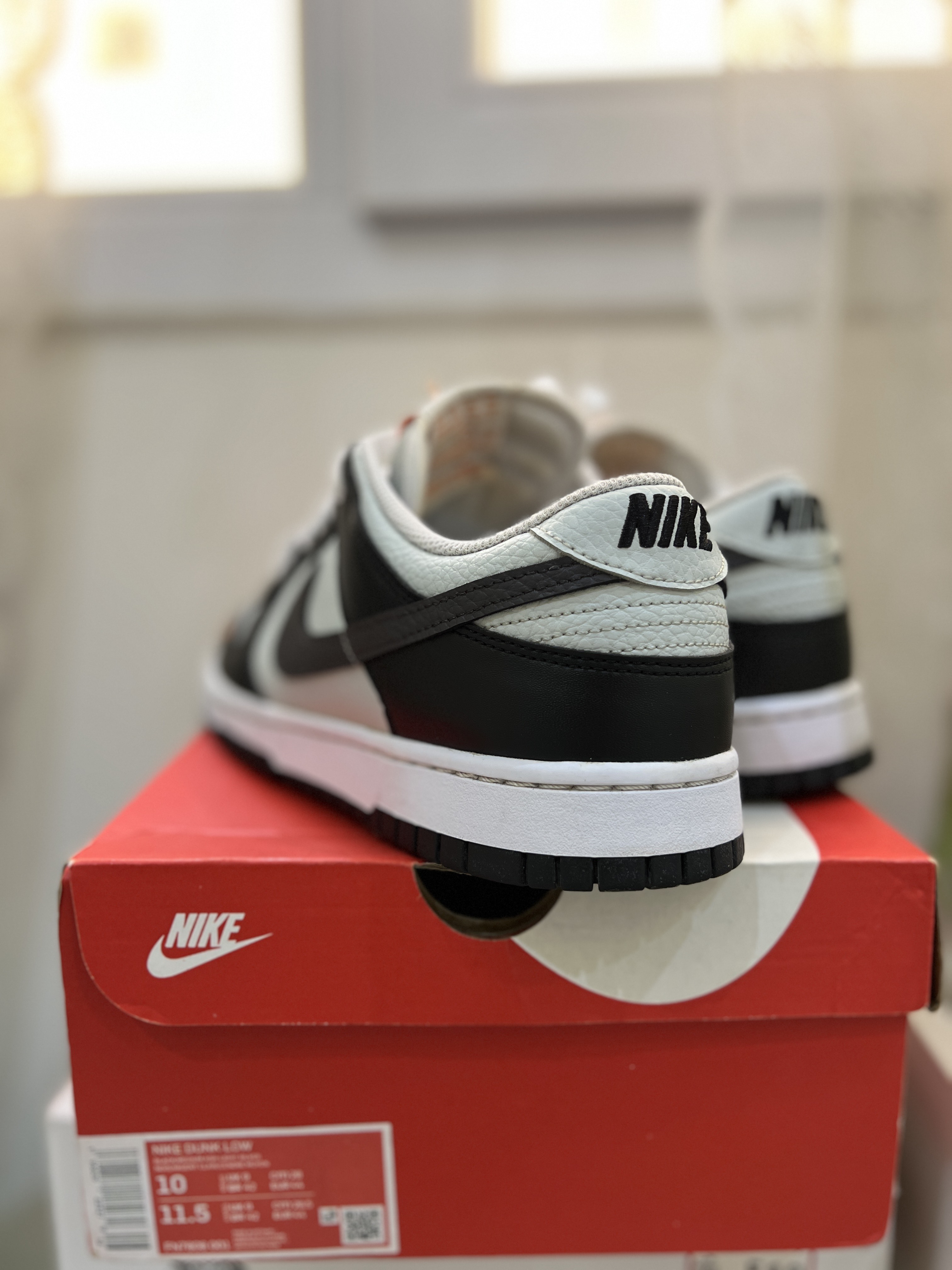 Nike Dunk Low Black Total Orange - Image 2