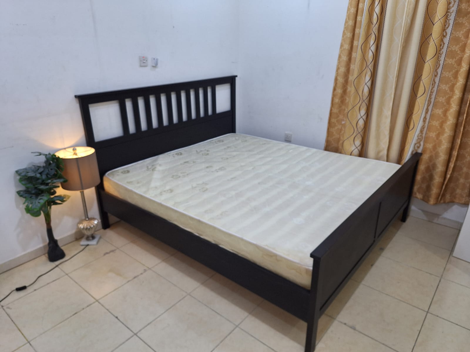 King size bed with mattress for sale IKEA  - Image 2