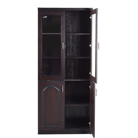 6 Feet Polished Wooden Shelf-For Sale - Image 1