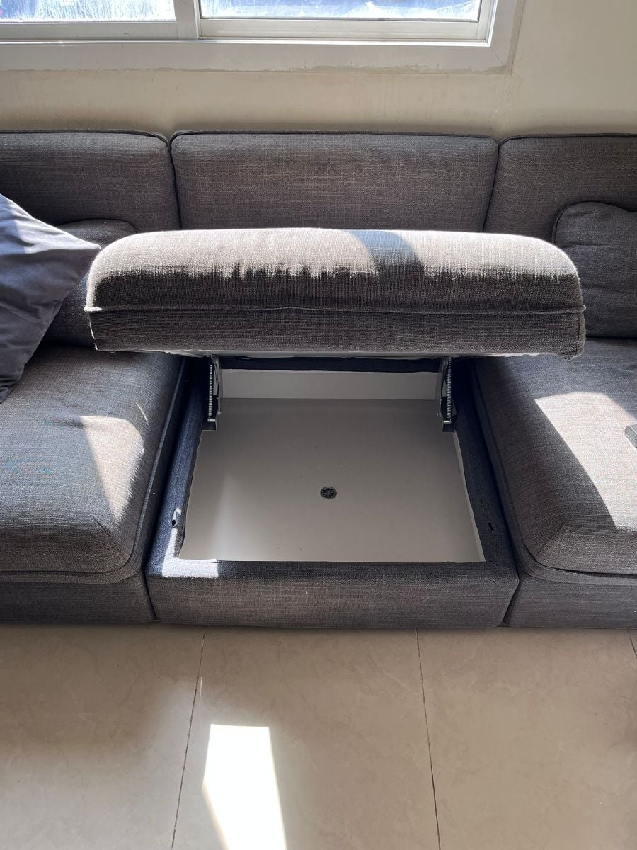 L shape sofa with storage - Image 2