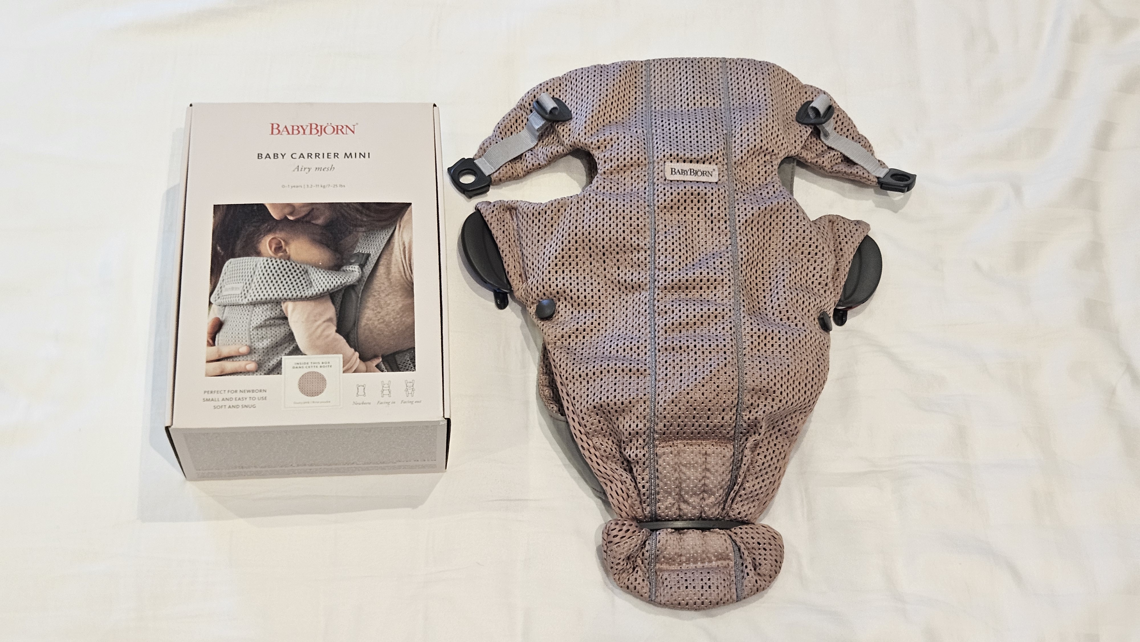 BabyBjörn Baby Carrier One Air - 3D Mesh (Pearly Pink) - Image 3
