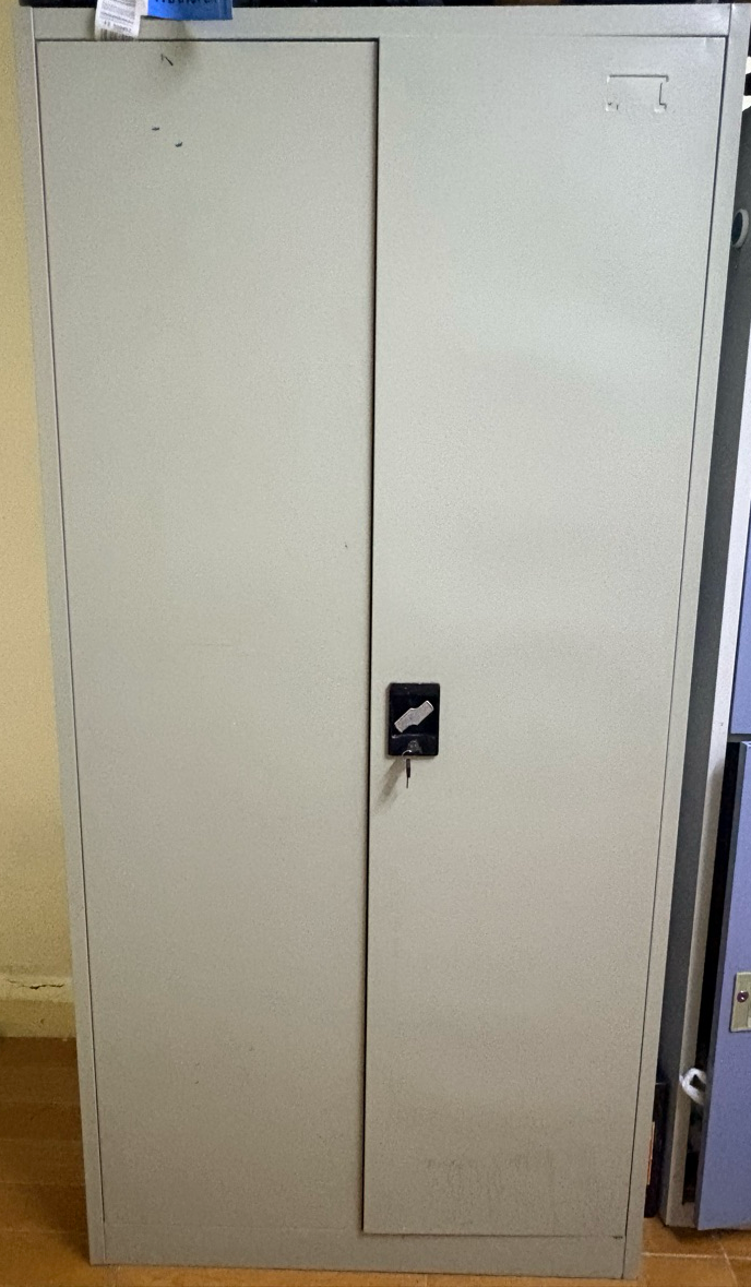 Steel cupboard 2 door - Image 1