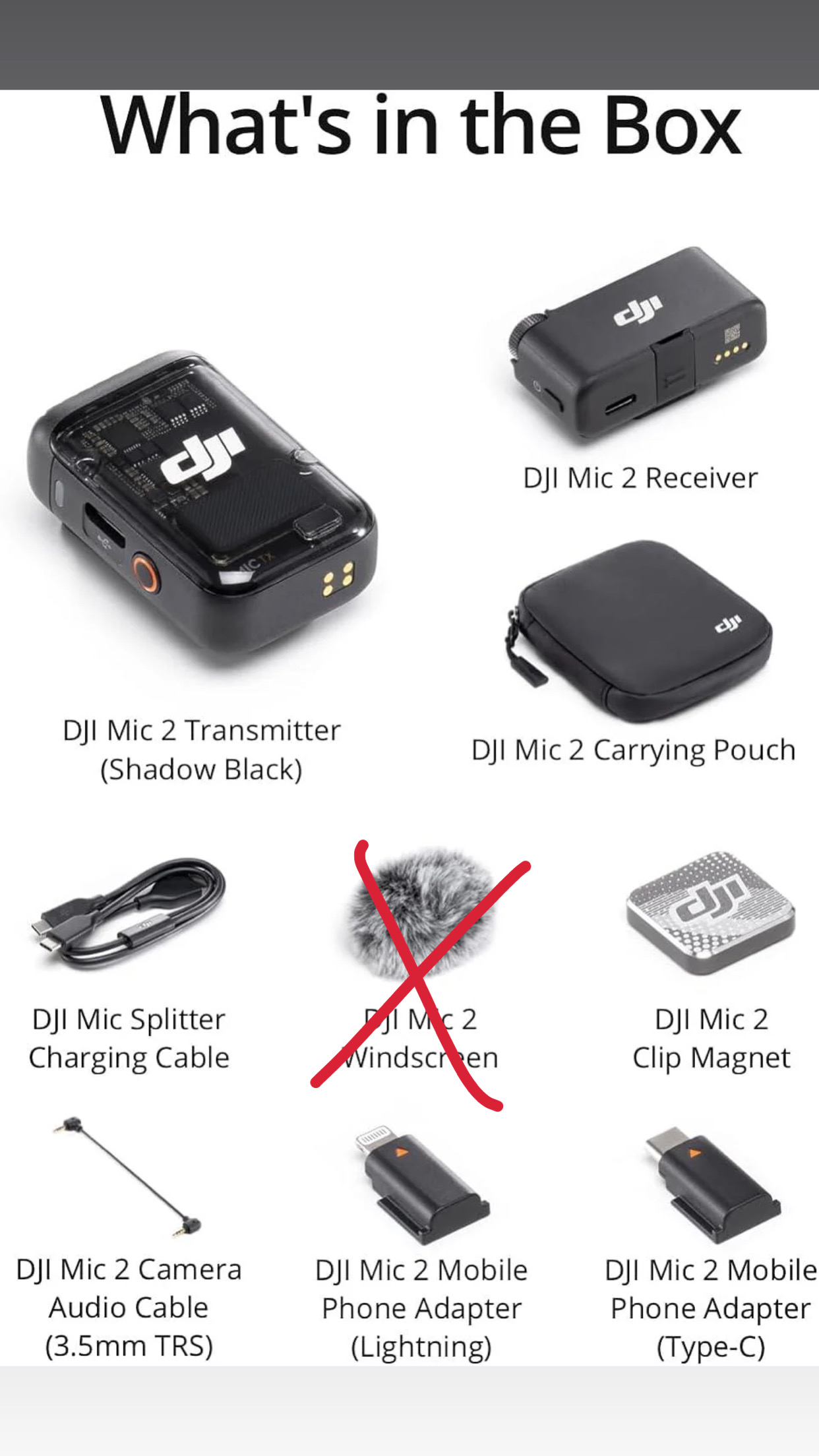 DJI 2 Wireless Microphone   - Full Kit (Like New, Without Windscreen( - Image 5