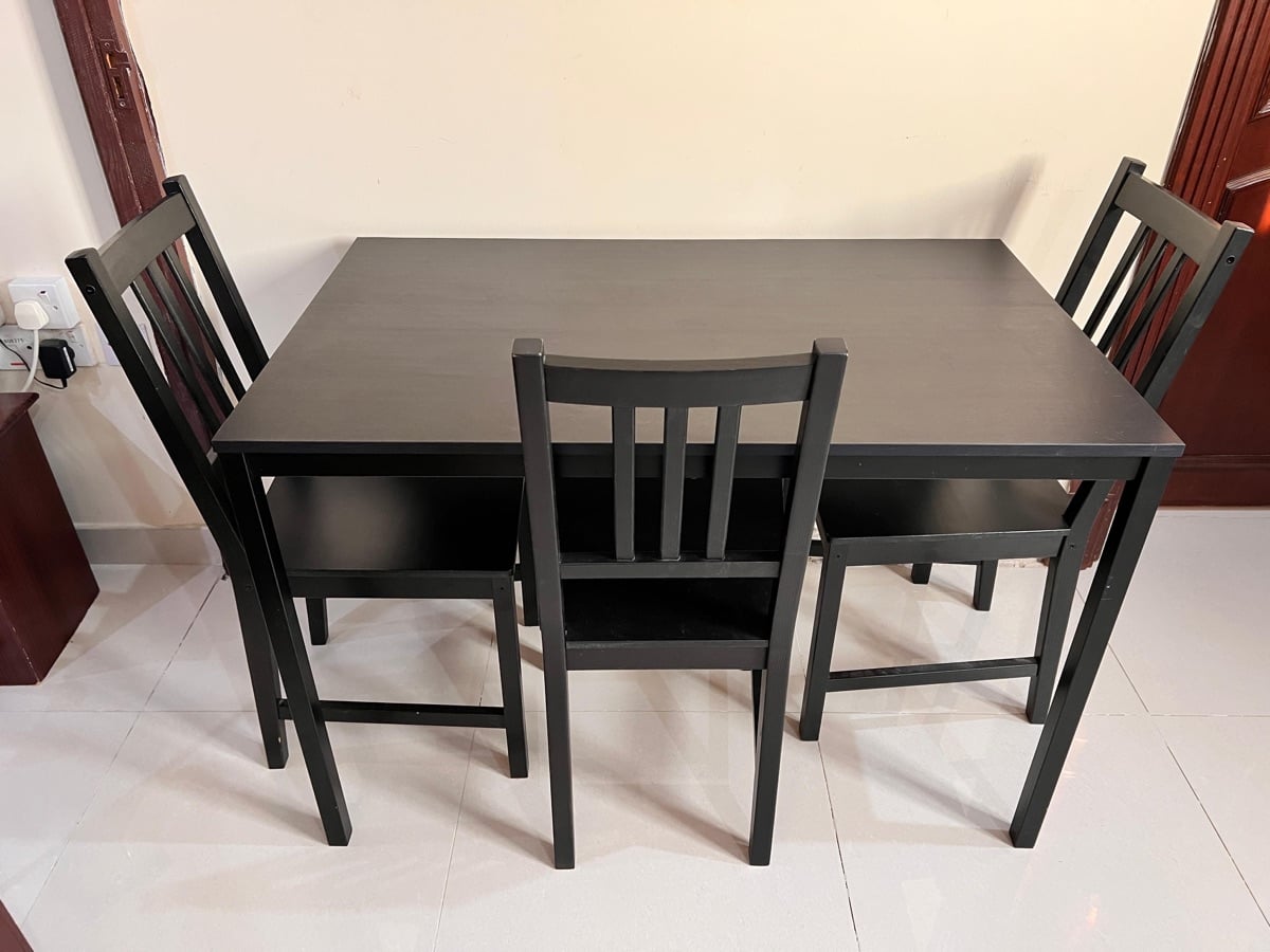 Ikea Dining table with 3 chairs - Image 5