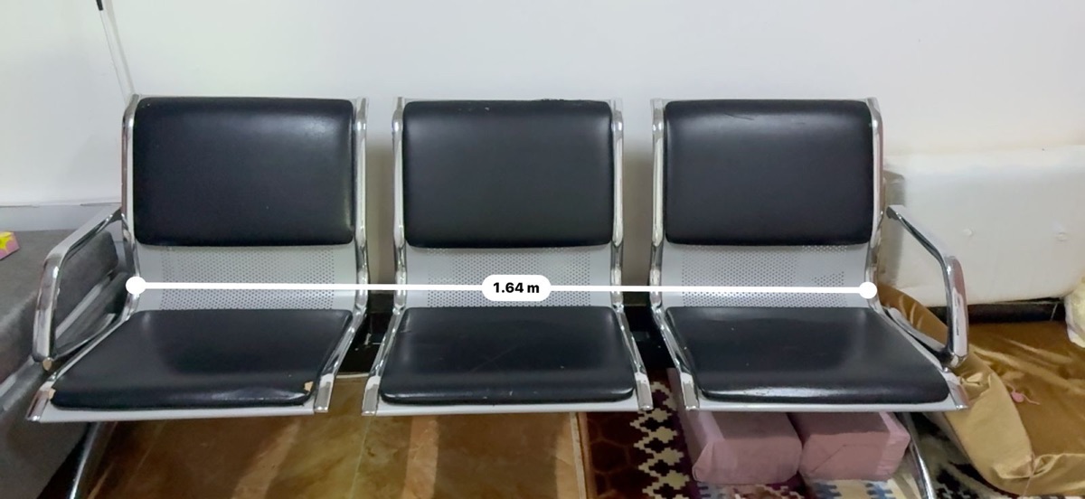 Heavy Duty steel 3 seater chair - Image 1