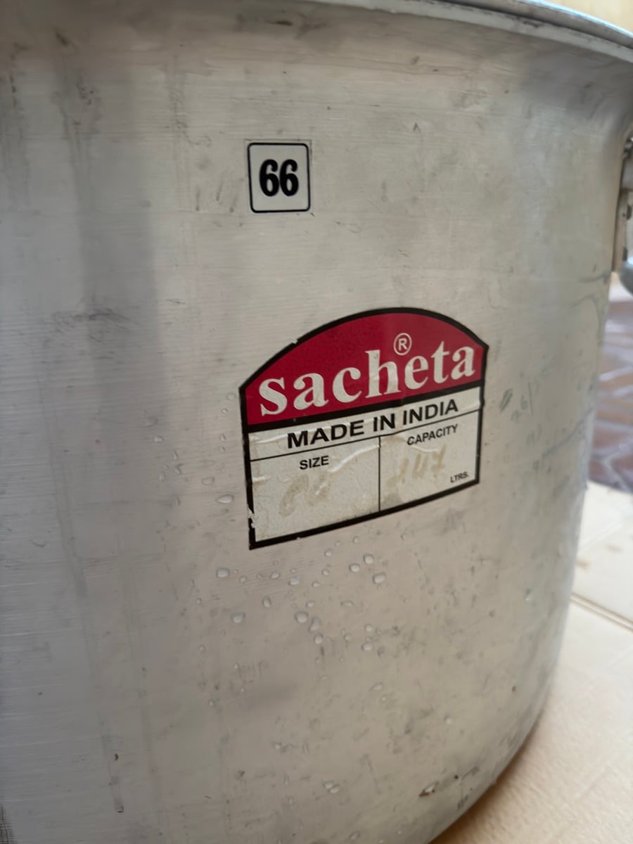 Sacheta ALUMINIUM UTENSIL (Tope with Cover) For Home/Restaurant - Image 2