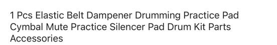 Drum cymbal silencer or dampener - Image 2