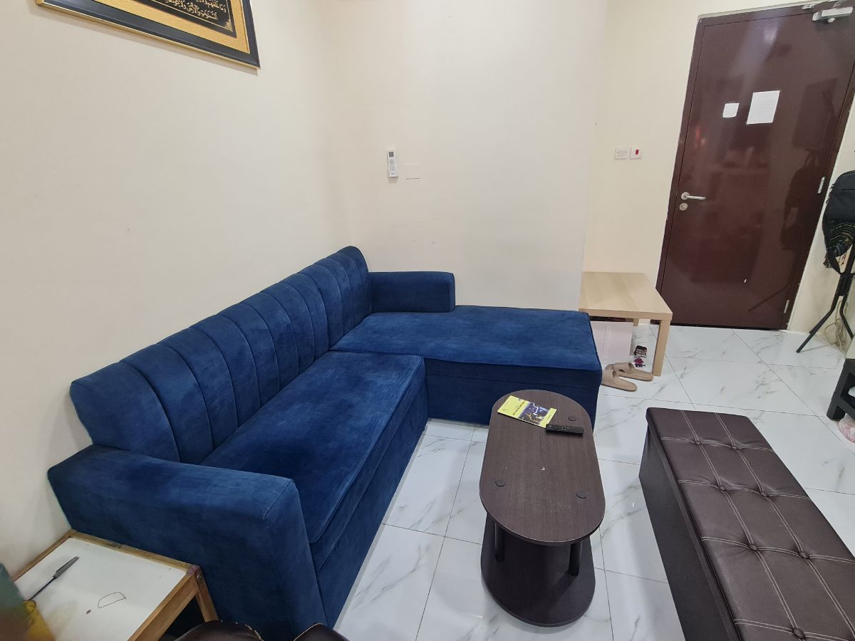 L Shaped Blue colour sofa - Image 5
