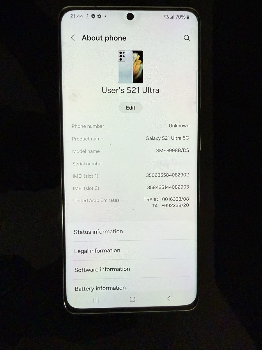 Samsung Galaxy S21 Ultra 5G - Image 3