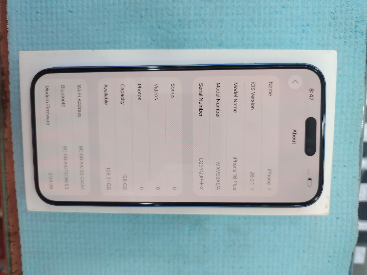 I phone 16 plus 128gb ultramarine color - Image 12