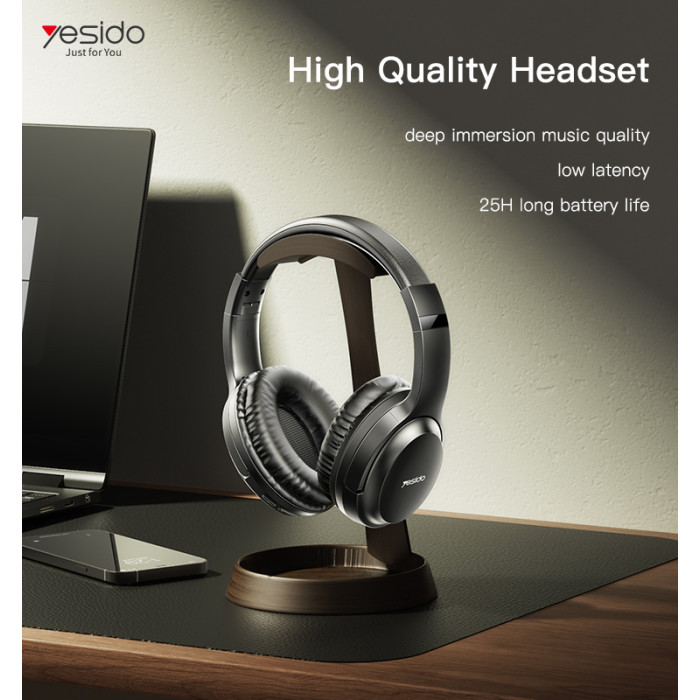 Yesido EP04 Over Ear Handfree Stereo Wireless with Mic High Fidelity Stereo Studio Headphone - Image 2