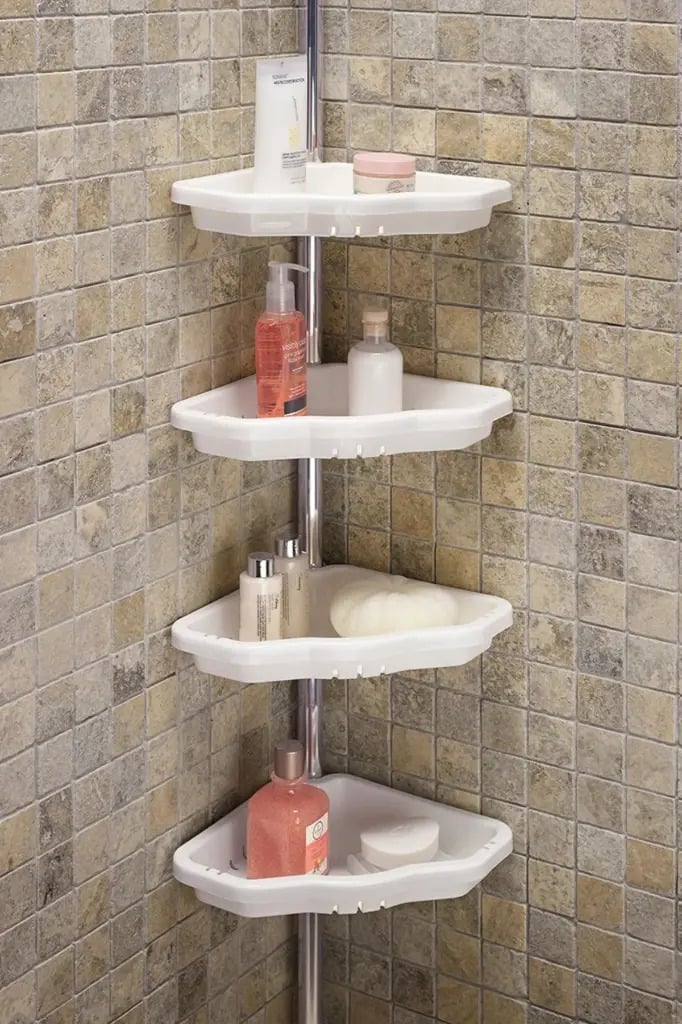 4 Layer Bathroom Corner Telescopic Adjustable Organizer Tower - Image 10