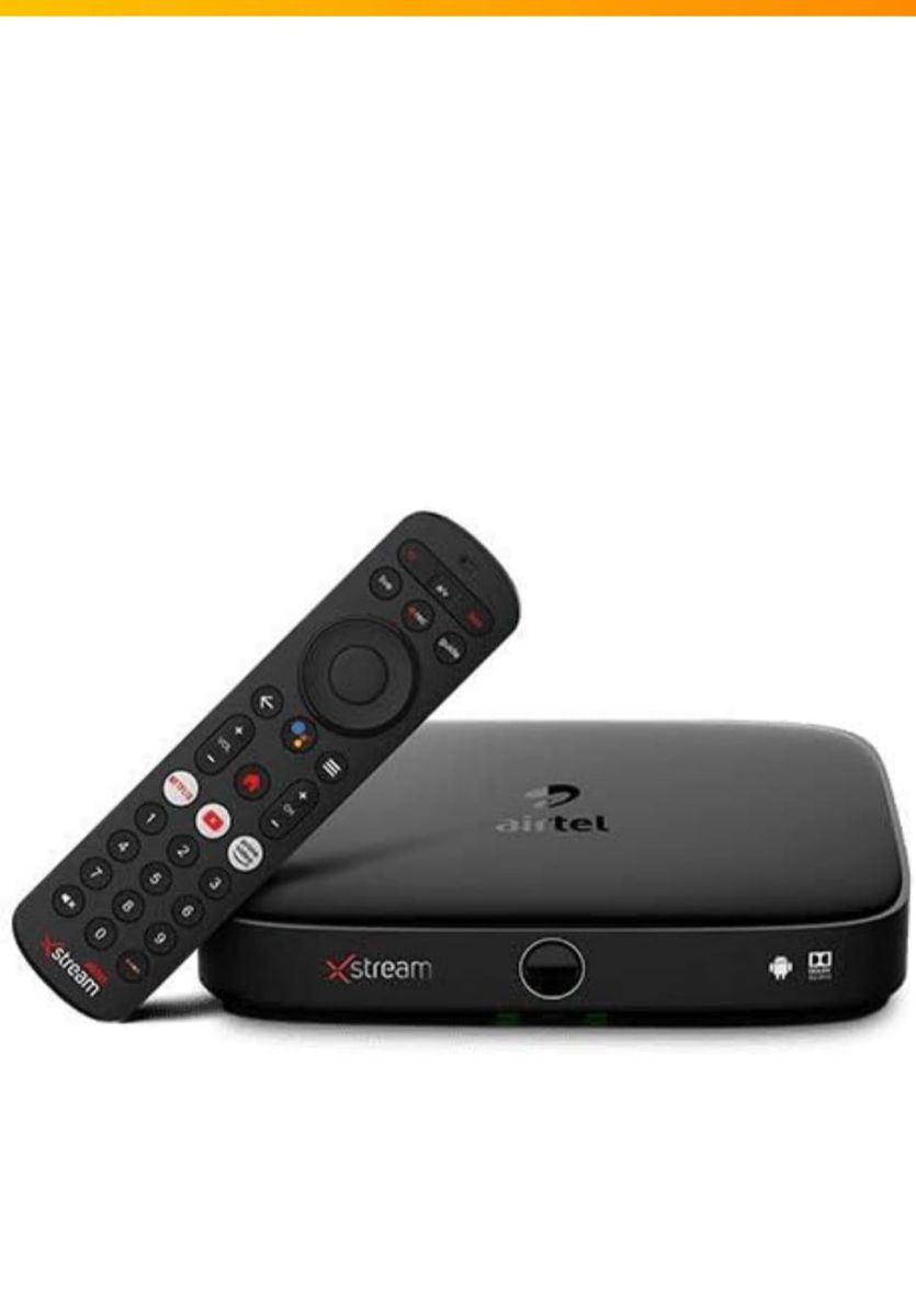 Airtel Xtreme Receiver + remote and fittings - Image 1