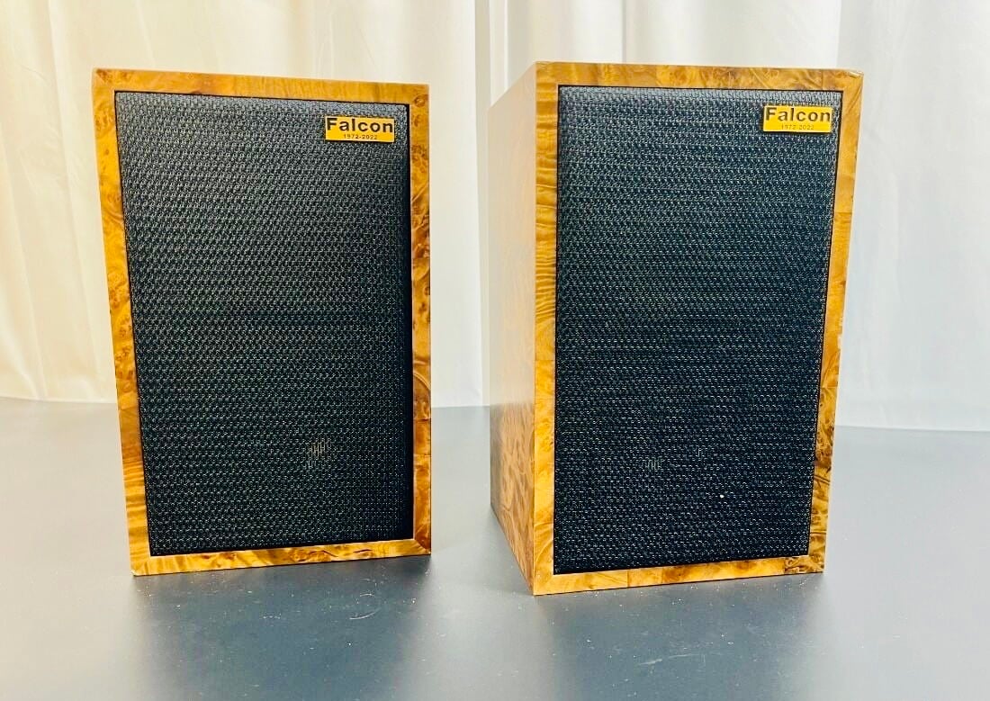 Falcon Acoustics LS3/5a Gold Badge Speakers Golden Madrone 50th [Limited Edition] - Image 4