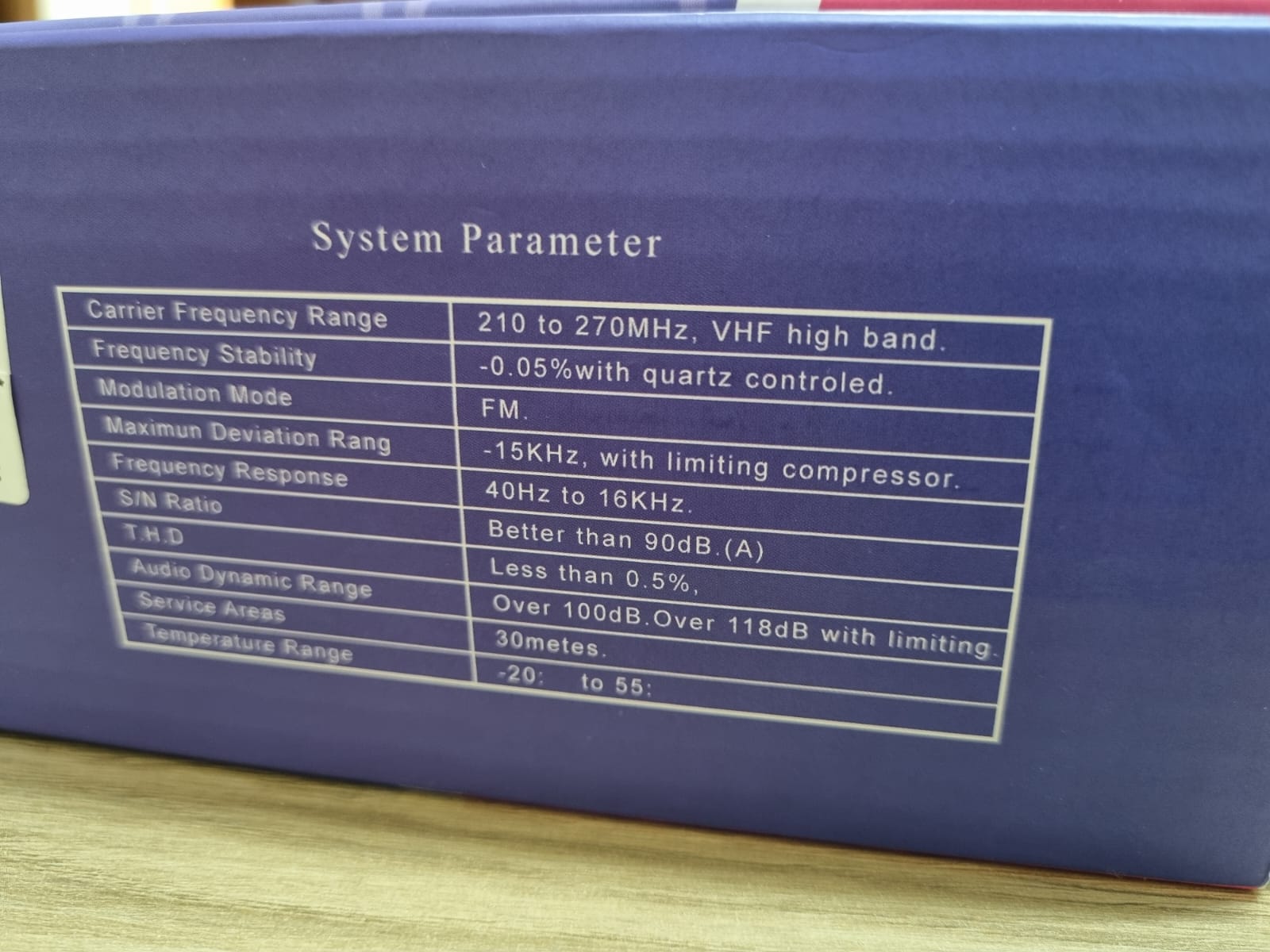 VHF wireless microphone.  QR 200 only.  - Image 3