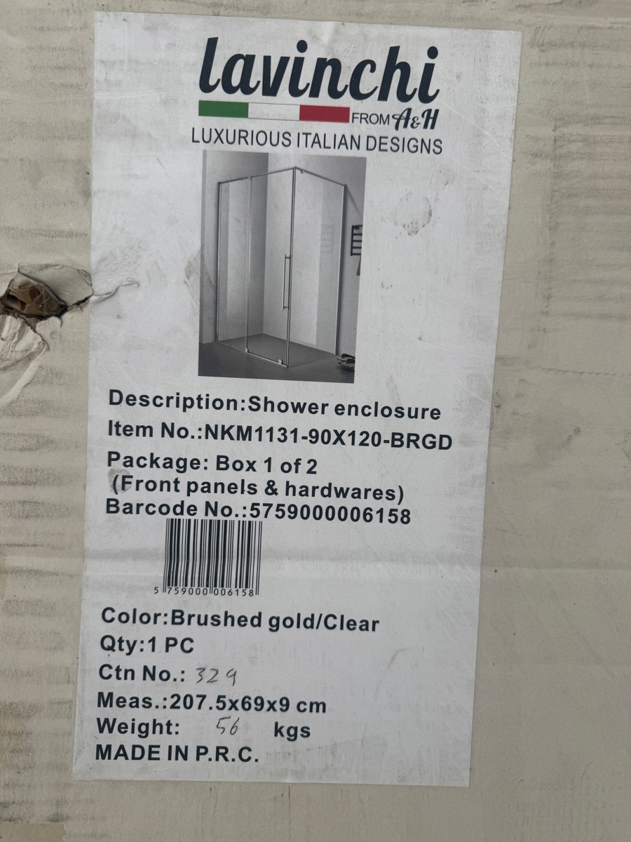 Glass shower box for sale - Image 3