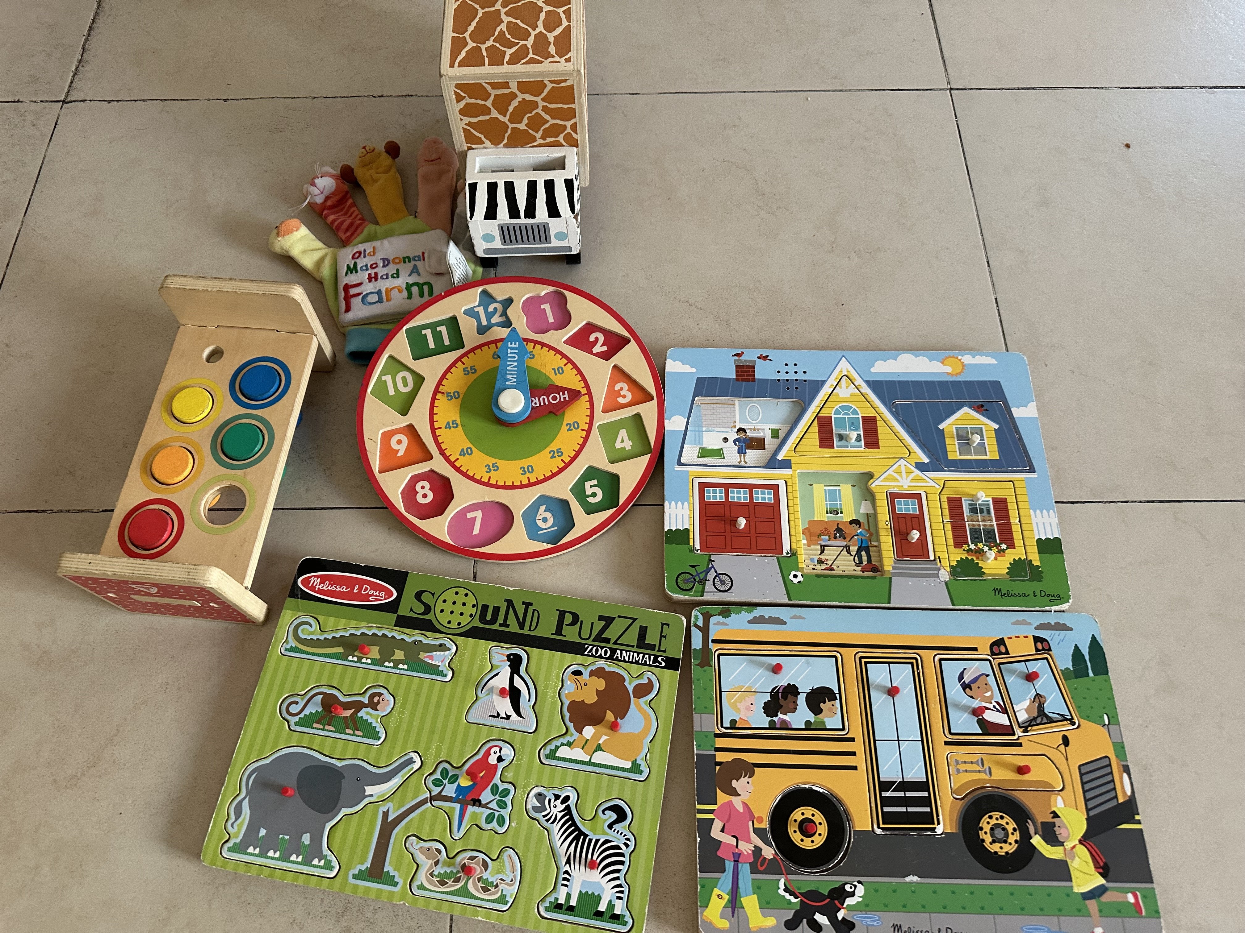 Musical wooden puzzle boards  for 2-5 year old kid - Image 2