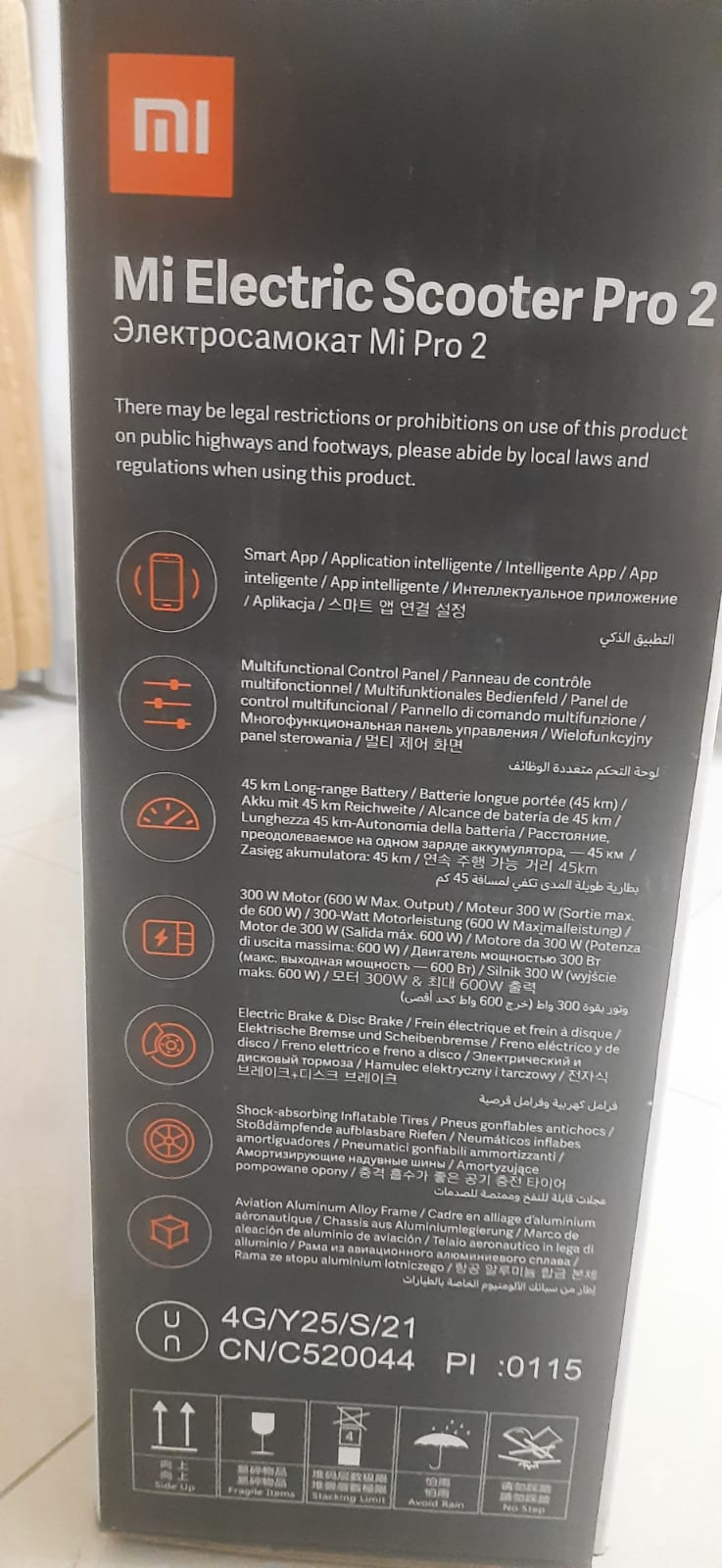 Mi Electric Scooter Pro2 (Used - Very Good Condition, Free Bonus Included) - Image 6