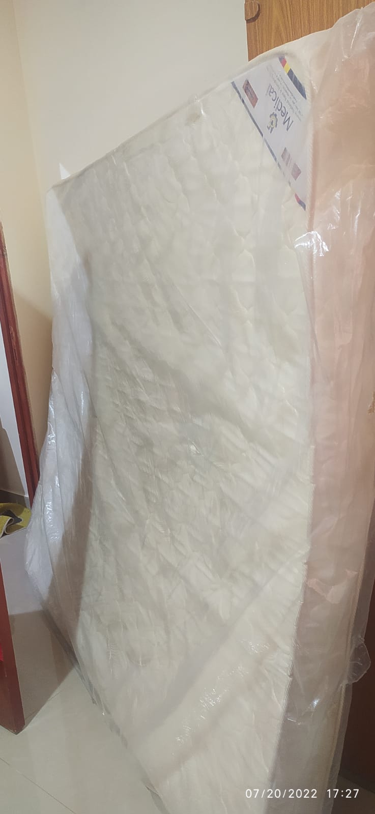 King Size Bed In covered condition - Image 1