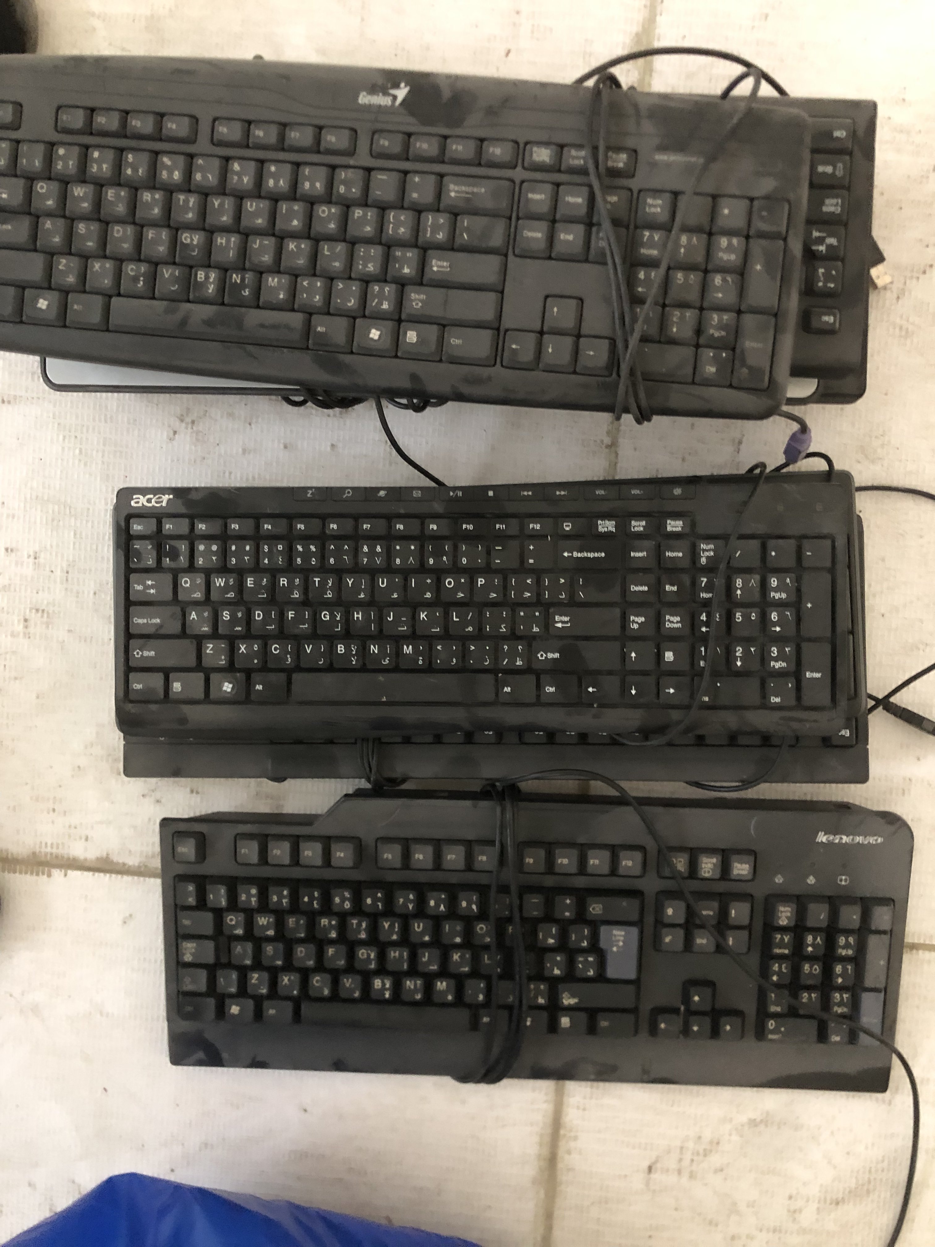 Keyboards - 6 qty (wired -USB ) - Image 1