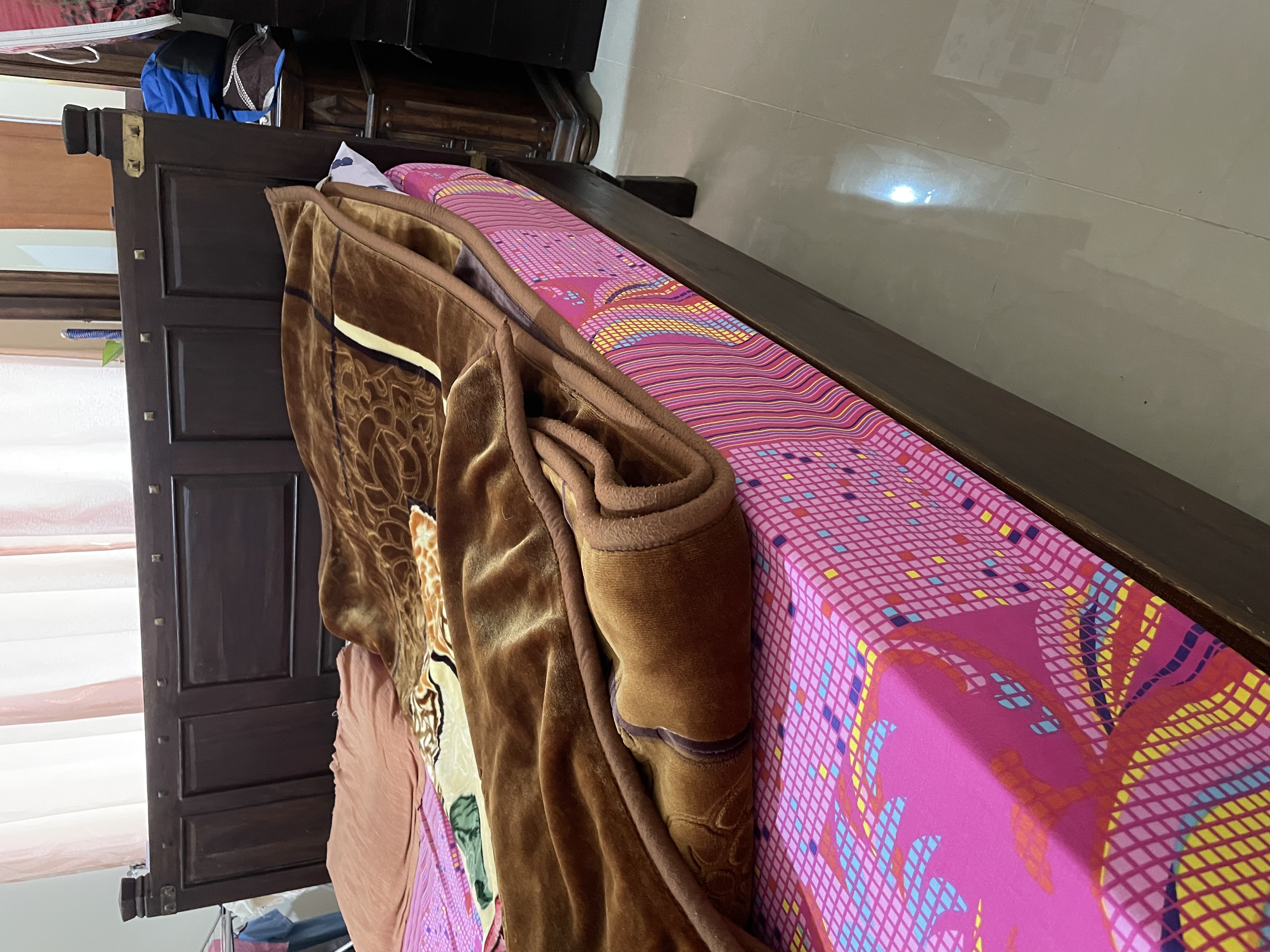King Size Cot with Bed - original Wood  - Image 18