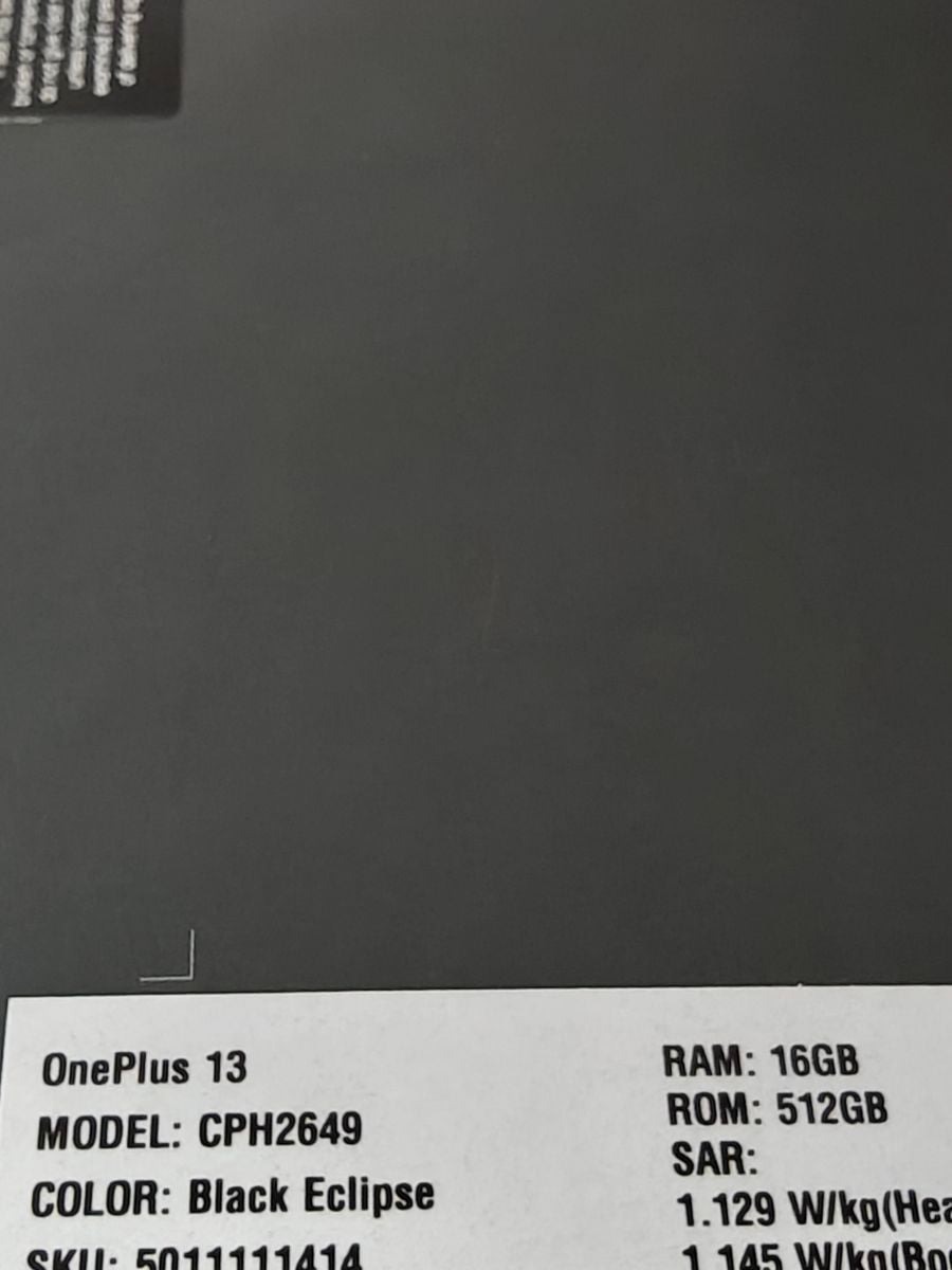 OnePlus 13 512gb black new 11 months warranty - Image 1