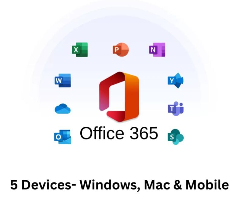 OFFICE 365 - USE UPTO 5 DEVICES (WINDOWS, MAC, MOBILE ) - Image 1