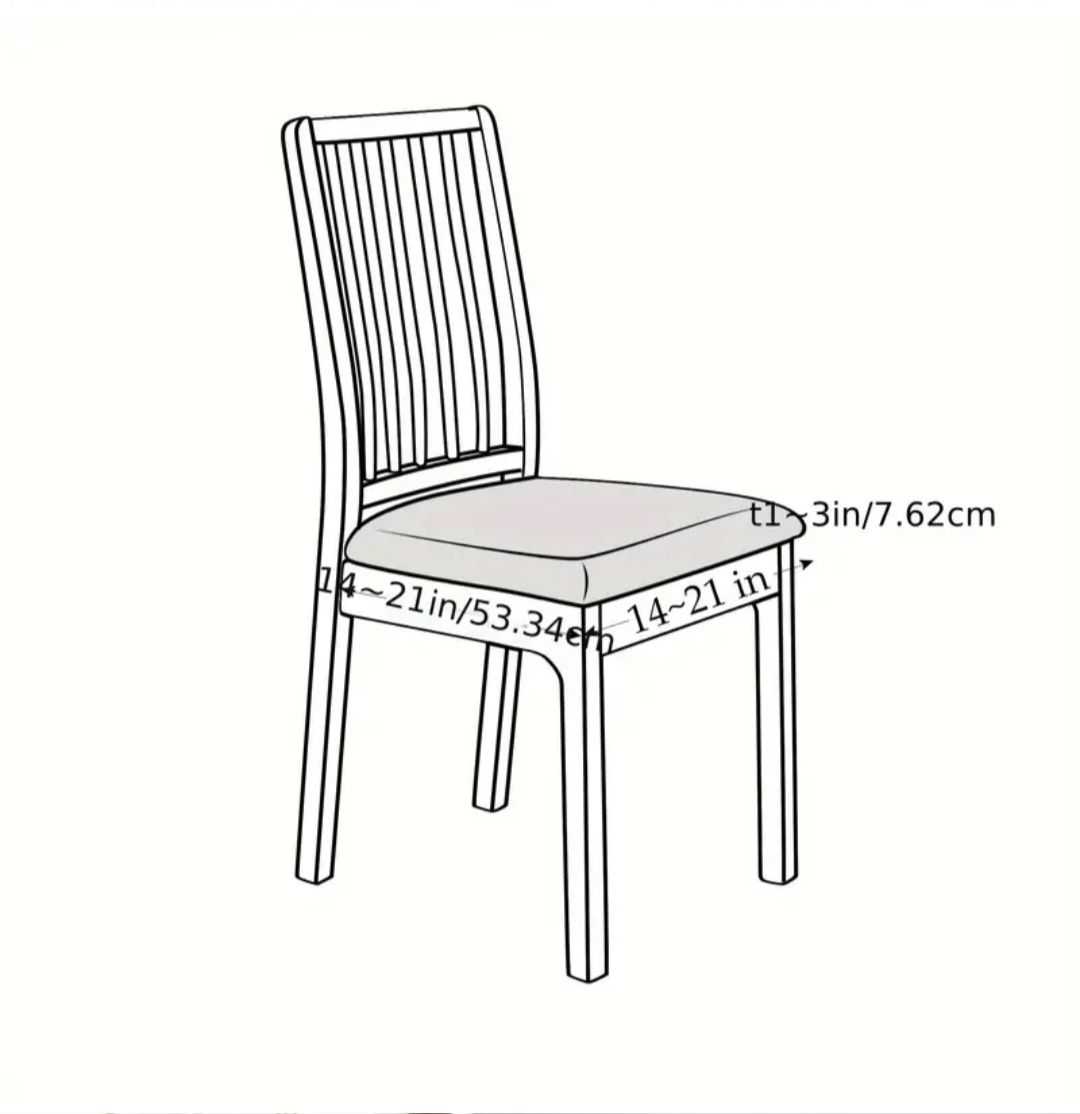 Dining Chair Seat Cover - 6Nos (Price reduced) - Image 2