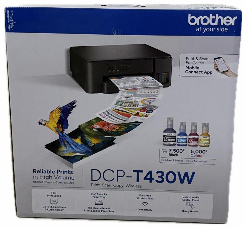 BRAND NEW PRINTER FOR SALE_Brother Wireless All in One Ink Tank Printer_DCP-T430W - Image 1