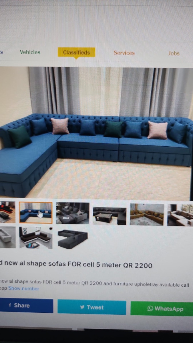 Brand new  L shape sofa for sale 5 meter QR 2000 - Image 17