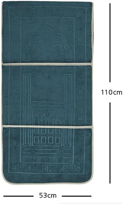 Foldable Prayer Rug with Back Support | Padded Islamic Salah Mat - Image 6