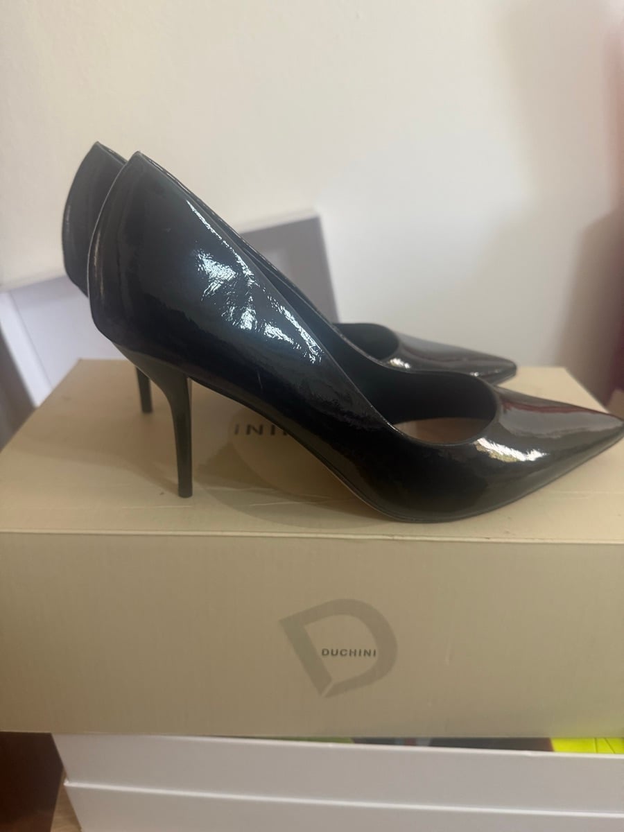 Celeste New Black Stiletto heel Pumps - Image 3