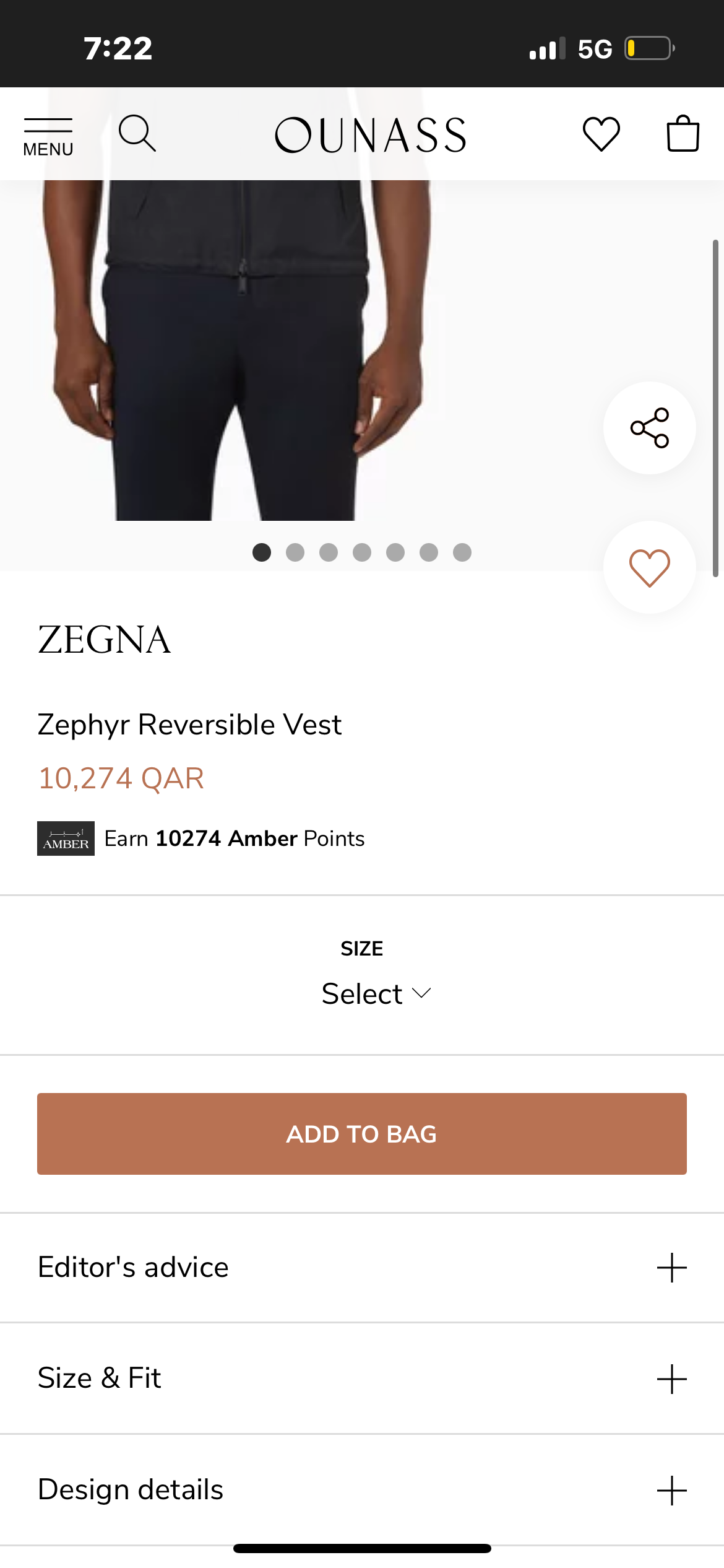 Z zegna double side vest 10000 qr original price - Image 3