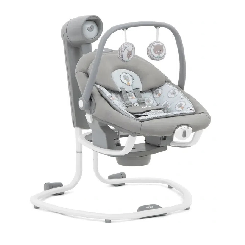 3 items - Automatic Joie Serina Swivel Baby Swing, Baby Walker and Playpen - Image 6