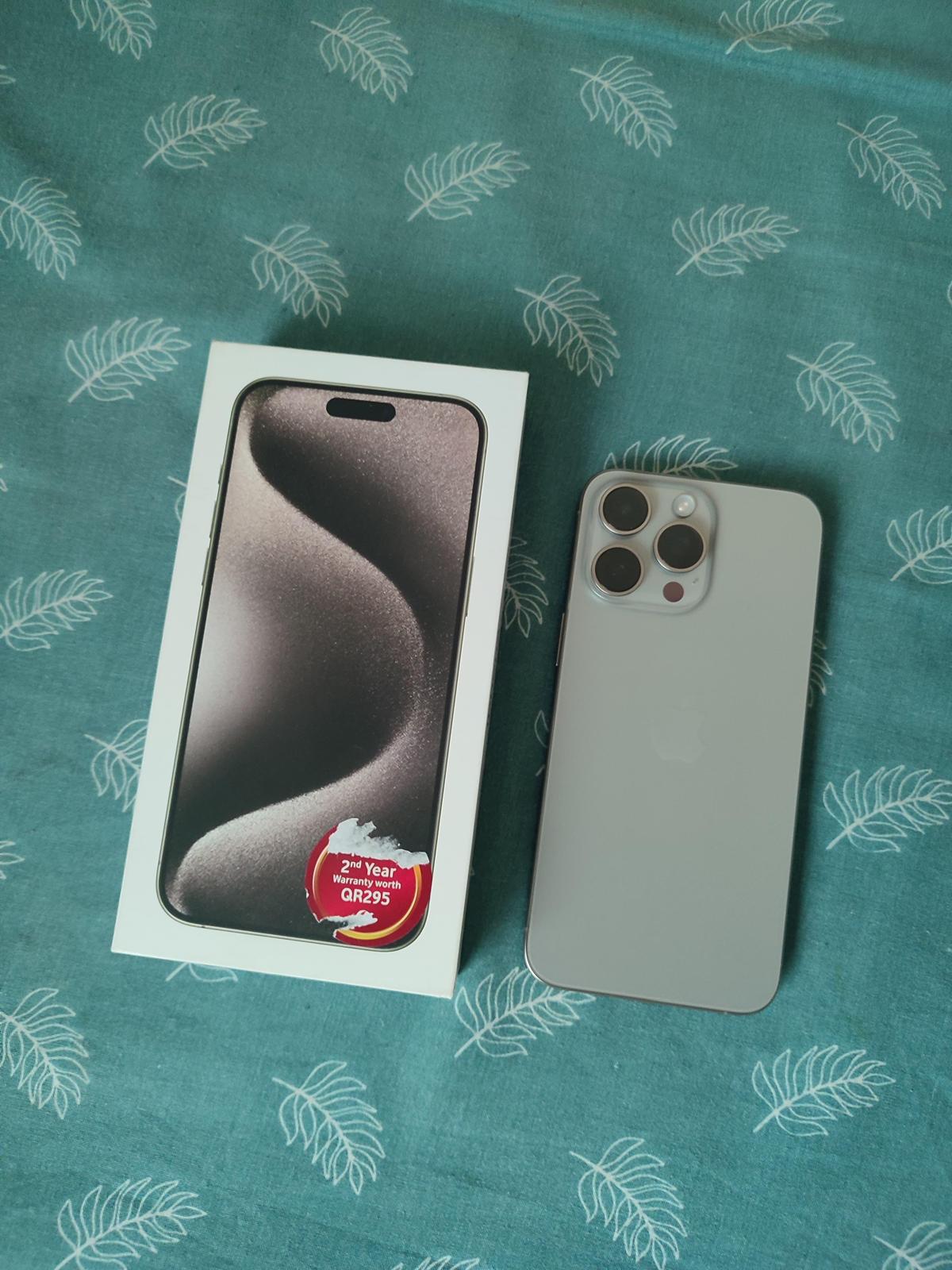 For Sale: Personal Used iPhone 15 Pro Max QAR.3000 Only buy Today. - Image 1