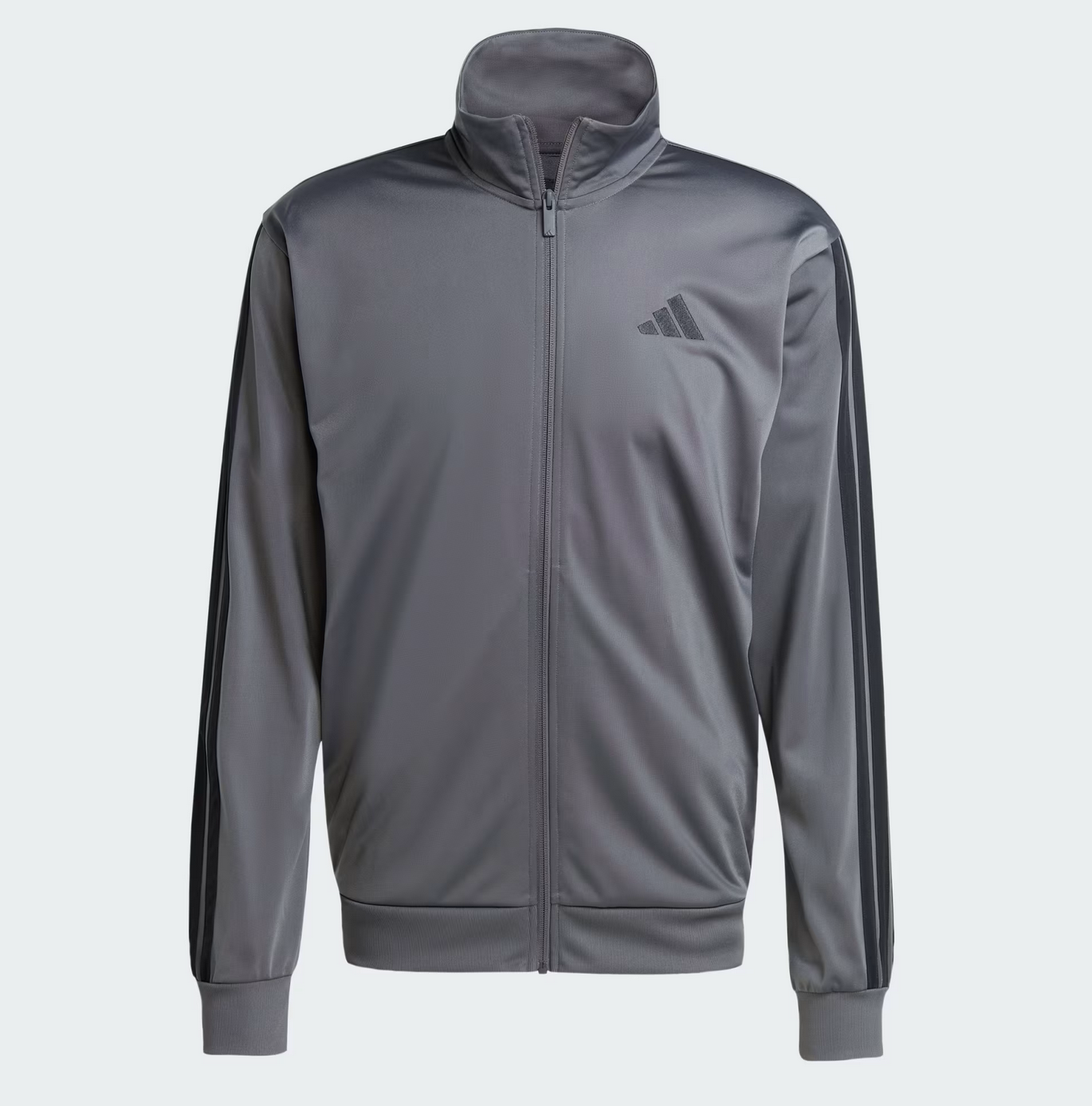 New Adidas Dayready Tracktop Jacket (Size Medium) Grey/Black - Image 2