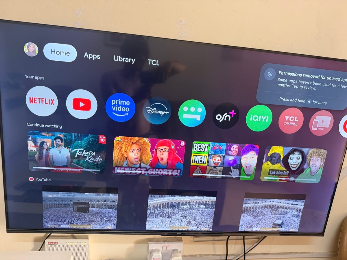 TCL 55 inch android smart TV - Image 1