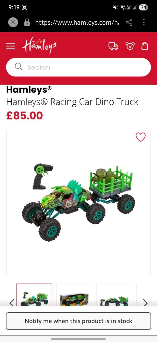 Hamleys dino hunter truck - Image 1
