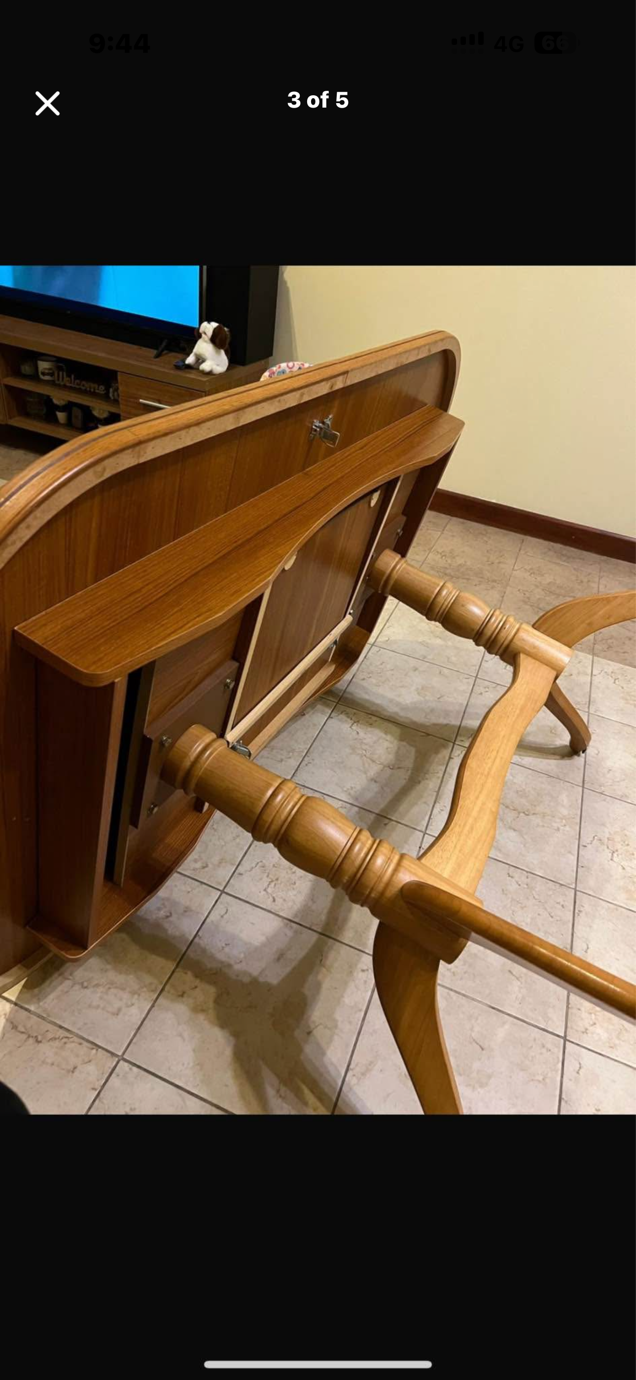 Selling extendable dining table with chair - Image 5