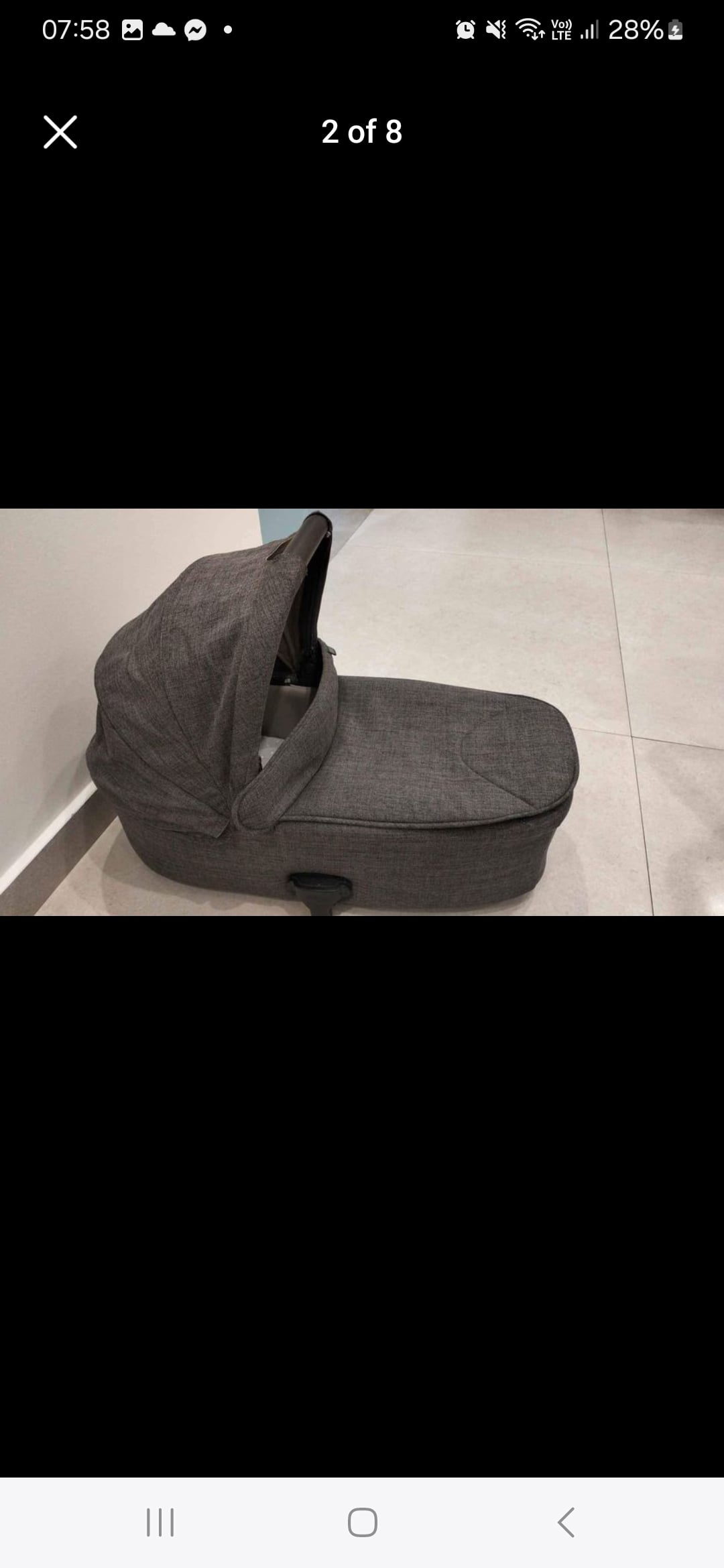 Baby cot,new condition / bassinet/ carrier - Image 1