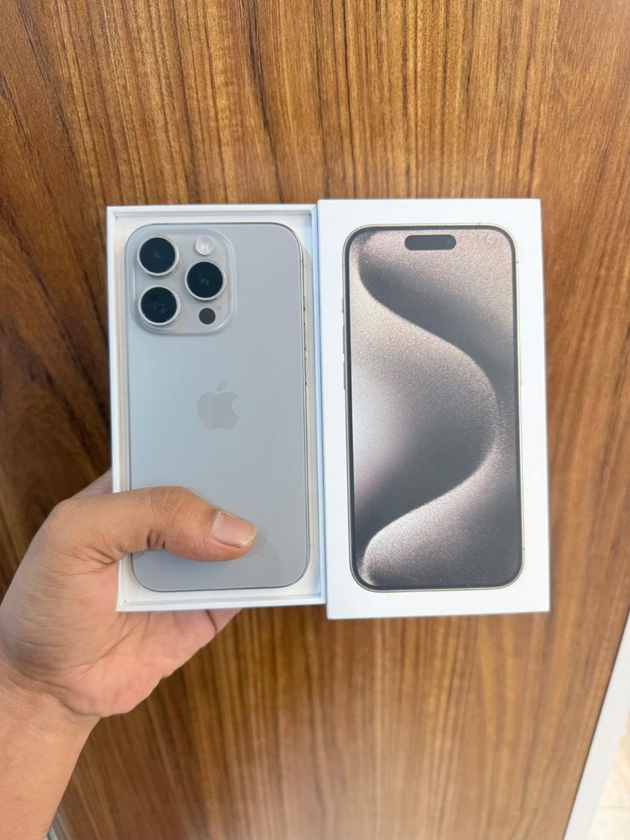 Iphone 15 pro netural titanium 256gb - Image 3