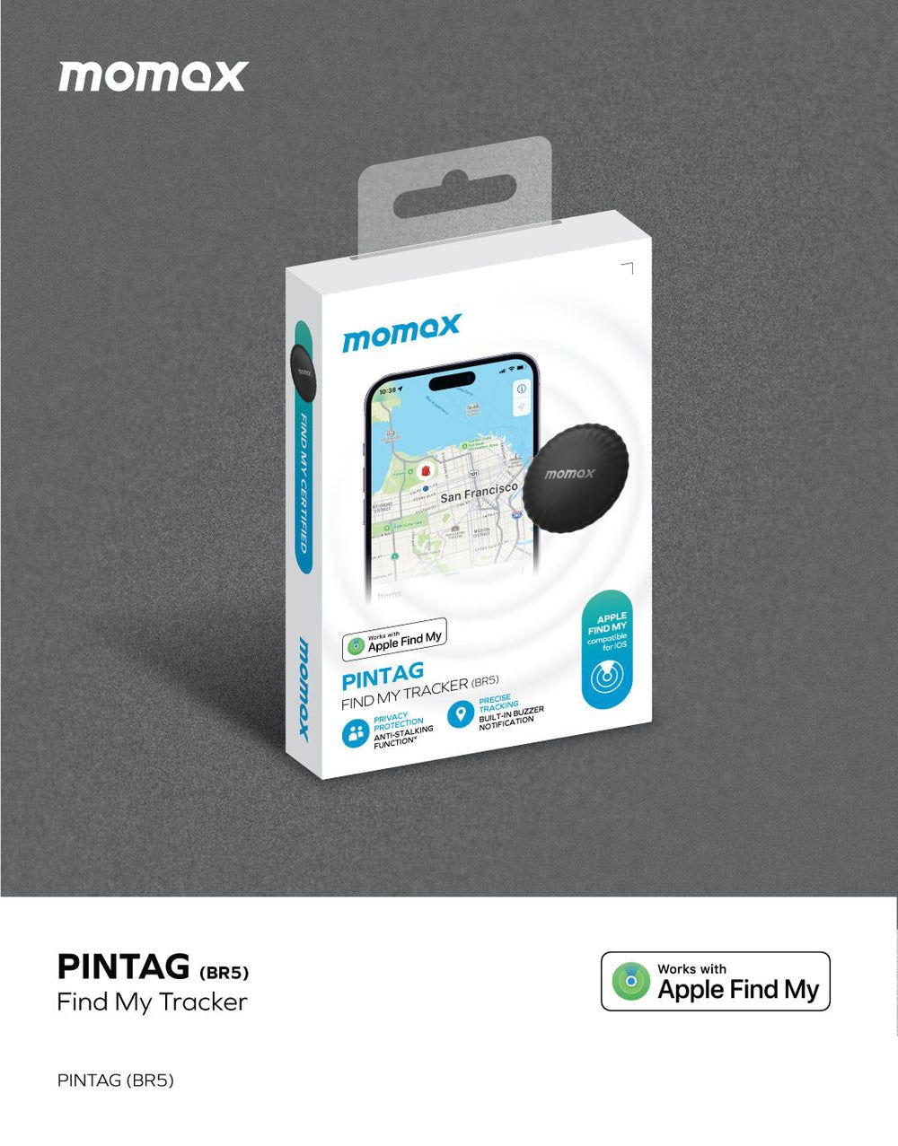 Momax Pintag Track & Locate your lost stuff - Image 4
