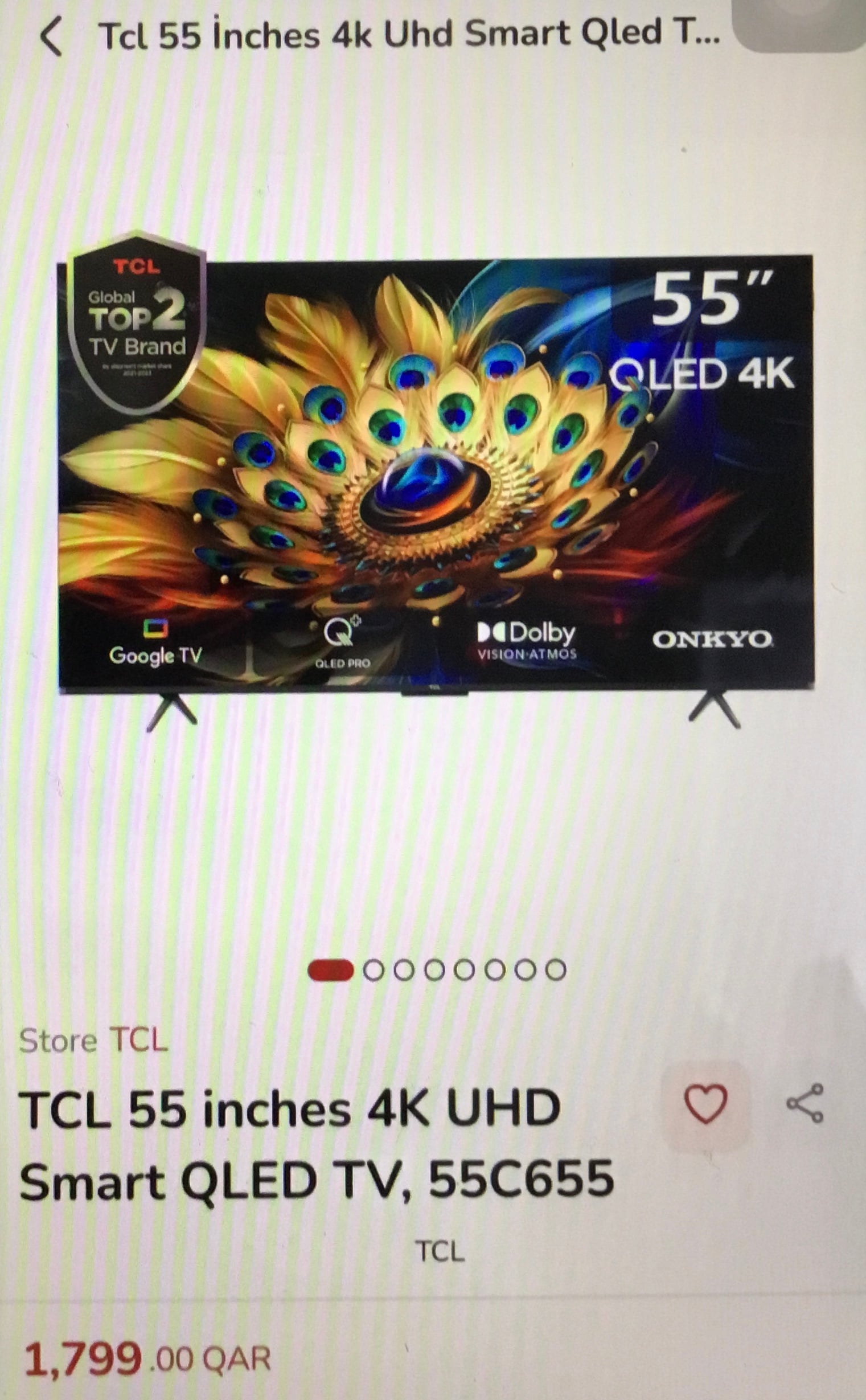 TCL 55 inches 4K UHD Smart QLED TV - Image 2