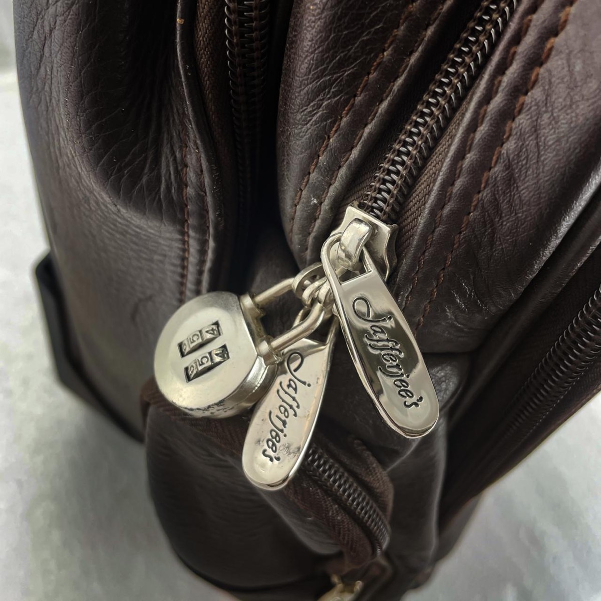 Pure leather office bag/trolley by Jafferjees Pakistan - Image 8