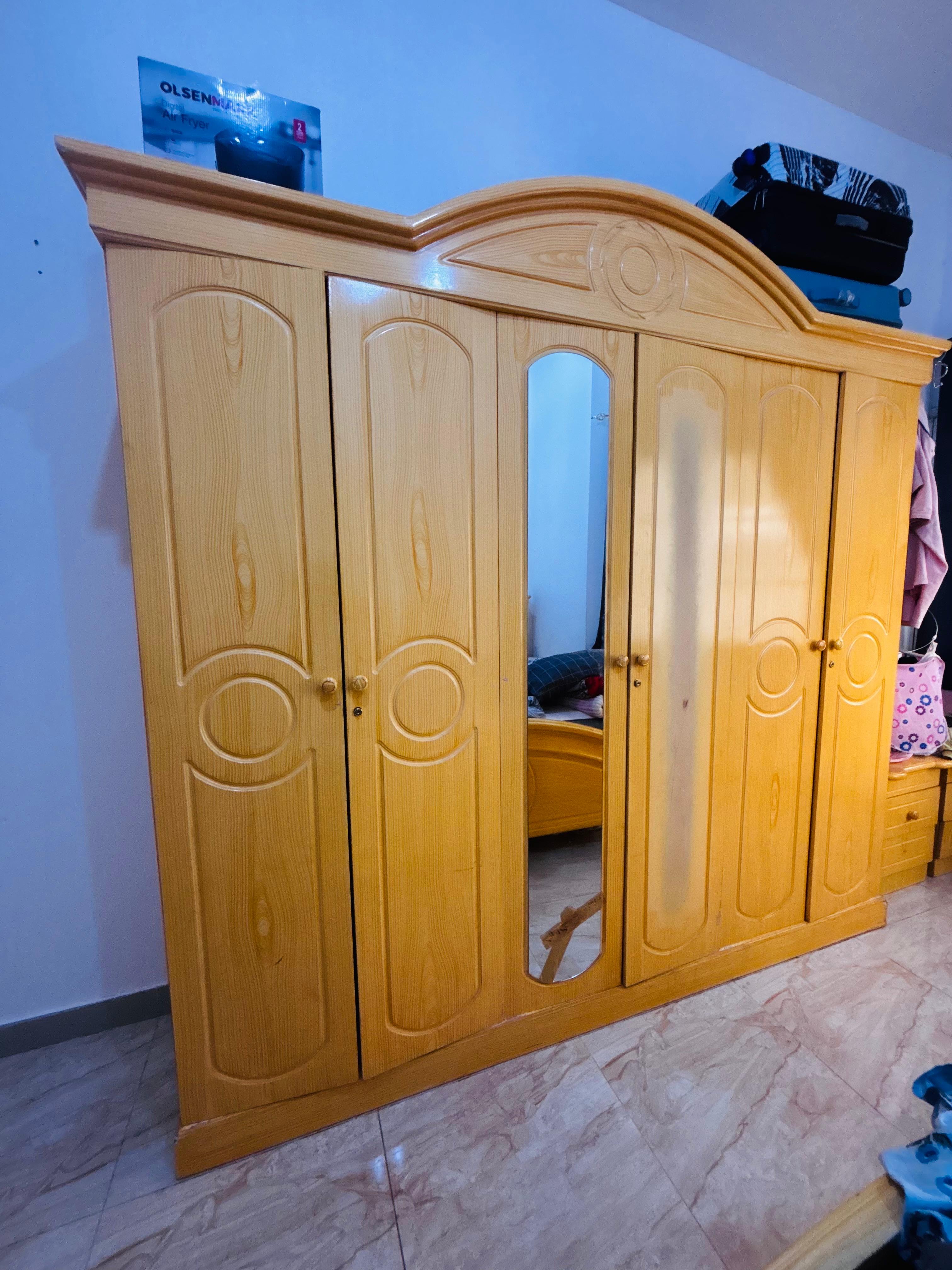 Bed room set mattress dressing cupboard and Almira complete - Image 2